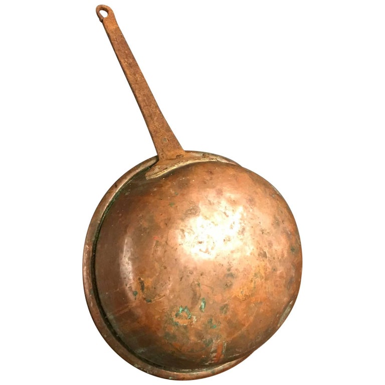 Antique Copper Pan For Sale