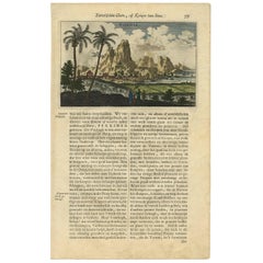 Antique Print of the village of Pekkinsa, China by J. Nieuhof, 1665
