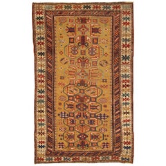 Handmade Antique Caucasian Kuba Rug, 1870s