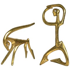 Frederic Weinberg Modernist Bronze Sculptures, 1950s