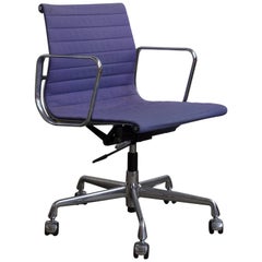 1958, Ray and Charles Eames Purple Adjustable Tilt Office Chair with Five Wheels