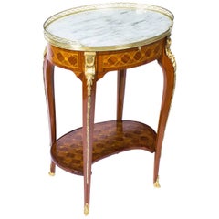 19th Century French Kingwood & Parquetry Gueridon Occasional Table
