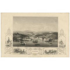 Antique Print of the Bay of Sebastopol by H. Bibby, 1857