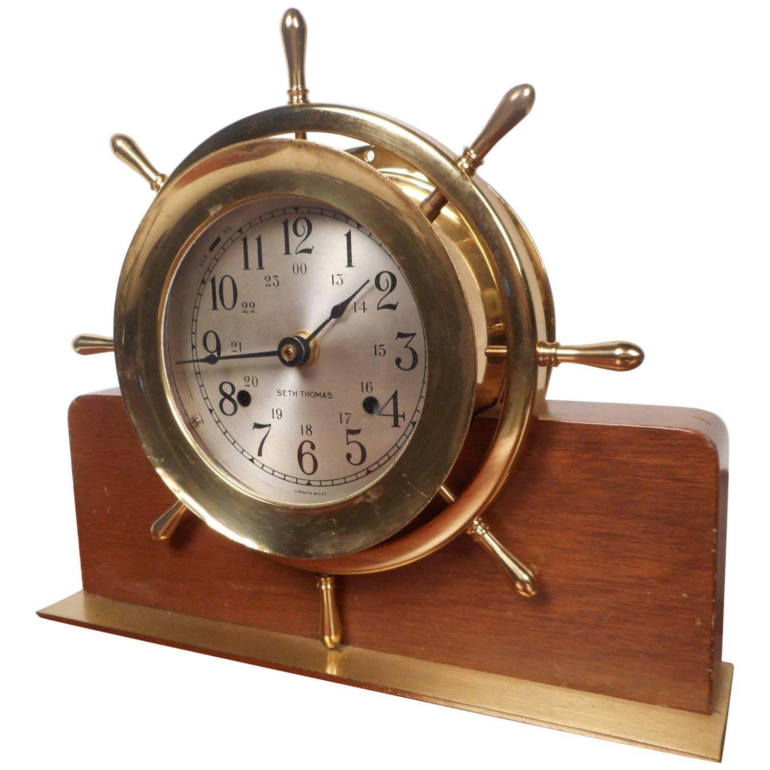 Unique Vintage Seth Thomas Mantle or Shelf Clock