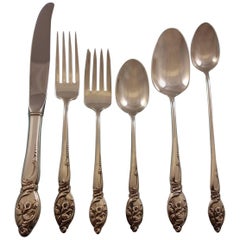 Enchanting Orchid by Westmorland Sterling Silver Flatware Set Service 38 Pcs