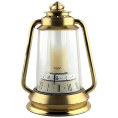 Retro Table Clock Jaeger-LeCoultre in Form of a Kerosene Lamp, 1950