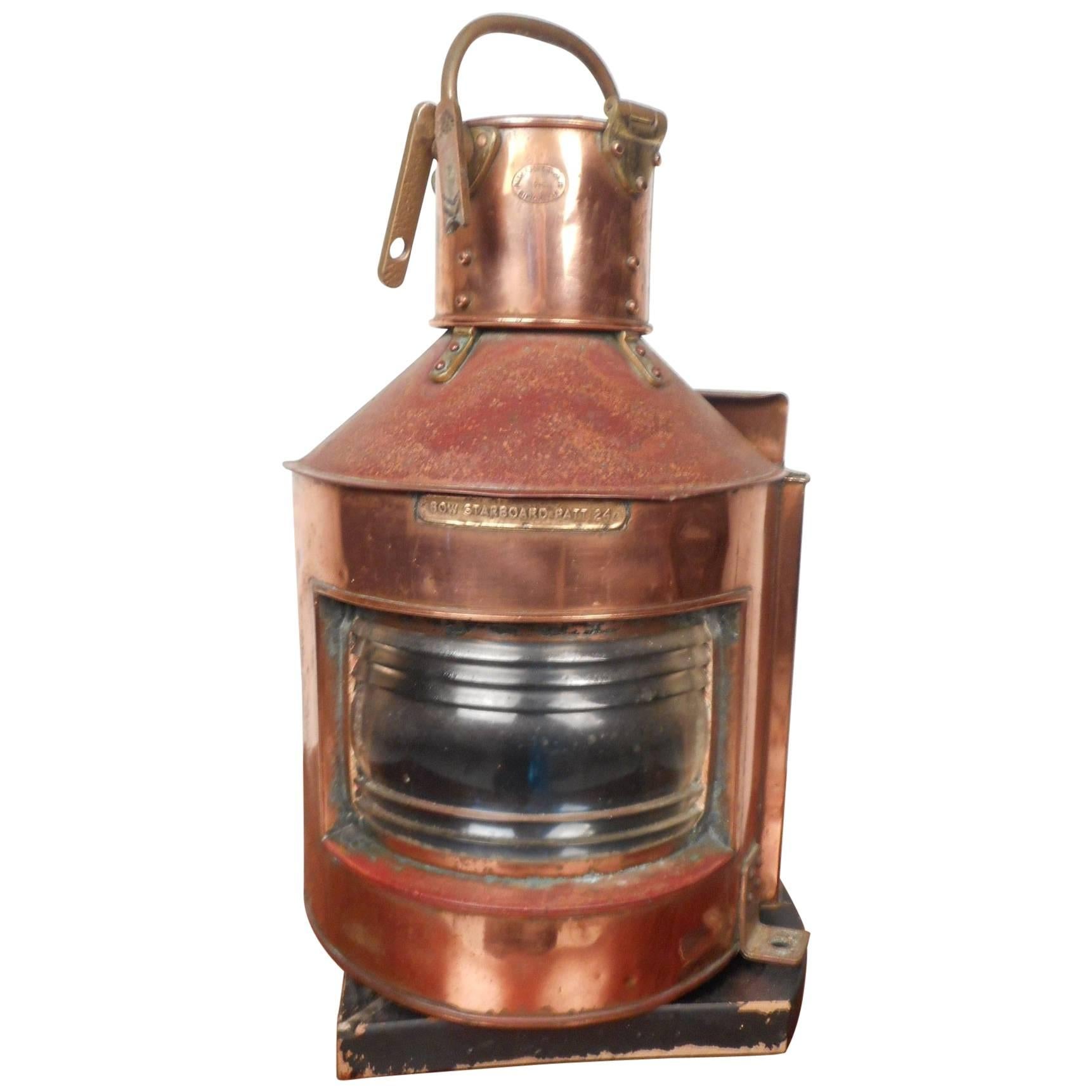 Vintage Alderson and Gyde Copper Lamp or Lantern
