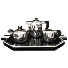 Solid Silver Art Deco Tea or Coffee Set