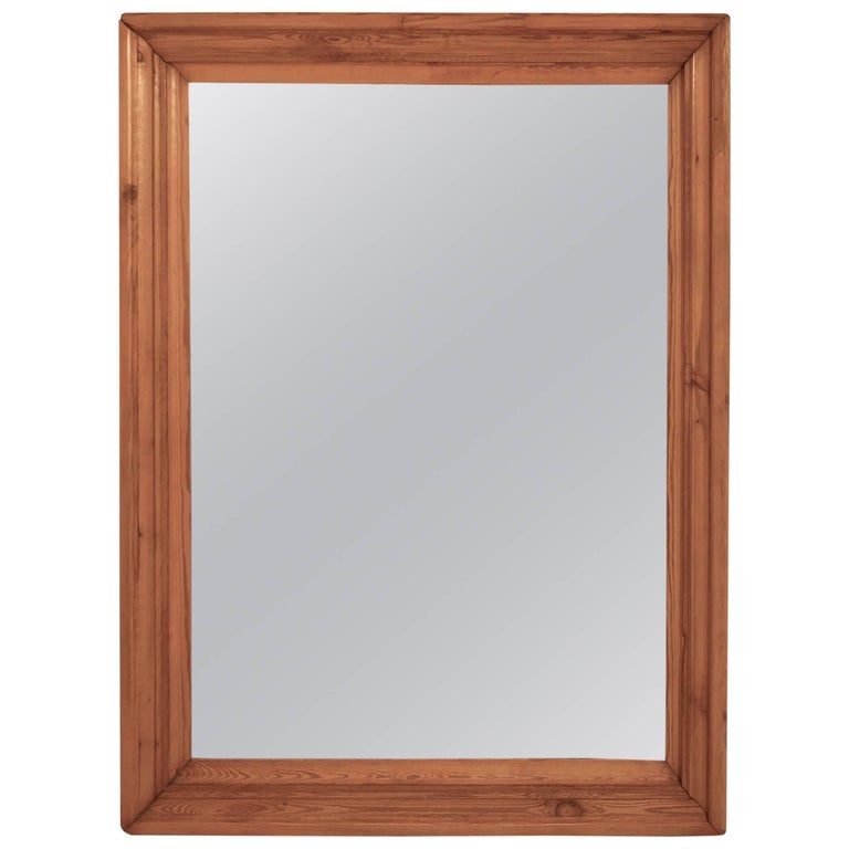 Large Victorian Wall Mirror With A Moulded Pine Frame For At 1stdibs Large Victorian Wall Mirror With A, Wooden Pine Frame Mirror
