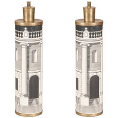Pair of Fornasetti Lamps