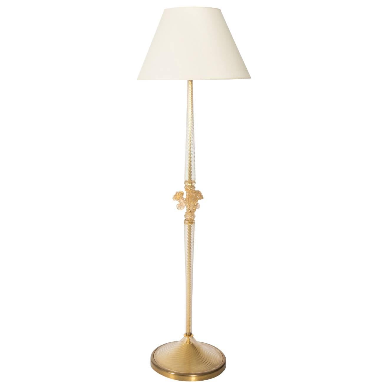 Venetian Glass Floor Lamp