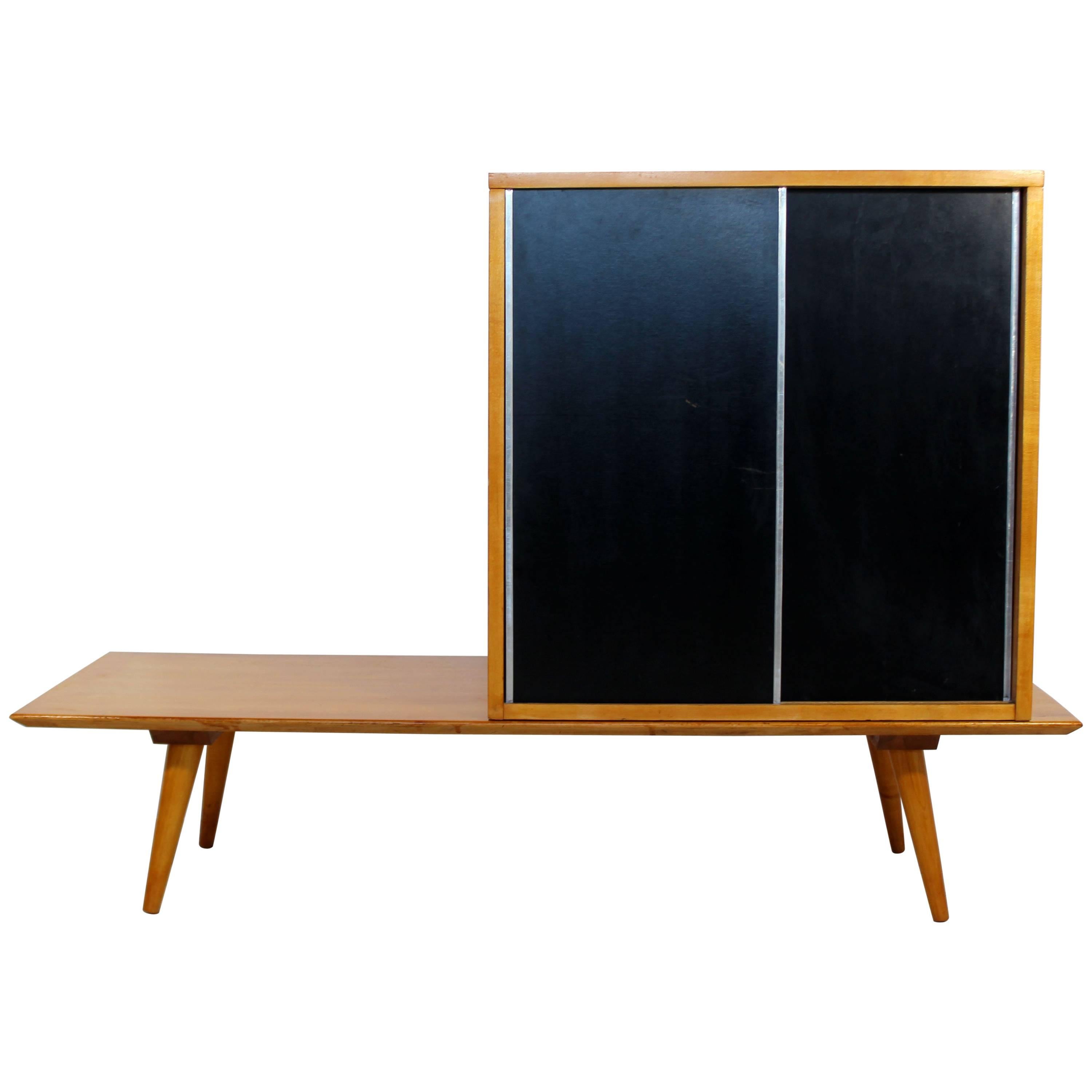 Mid-Century Modern Paul McCobb Planner Group Coffee Table and Cabinet Bench