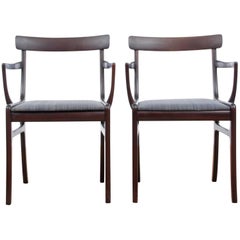 Mid-Century Modern Scandinavian Pair of armchairs Model Rungstedlund