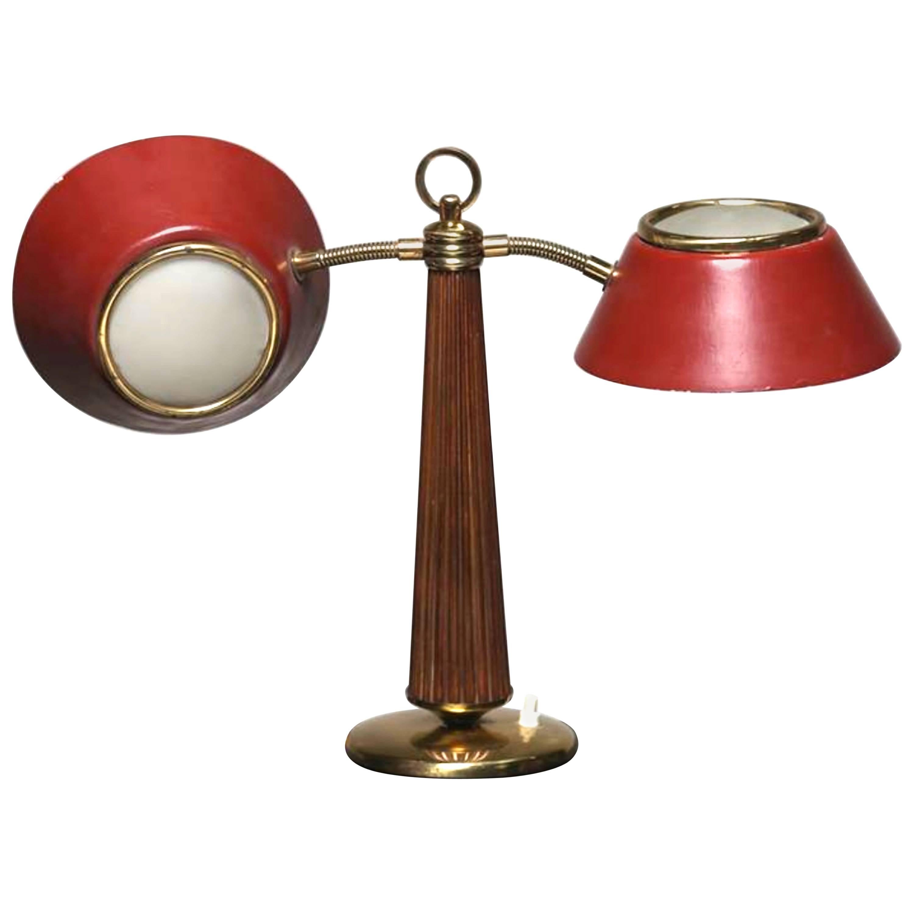 Attributed to Arredoluce 1950 Table Lamp For Sale
