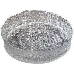 Mid-Century Modern Rare Tapio Wirkkala Large Cast Glass Ice Dish Model 3442