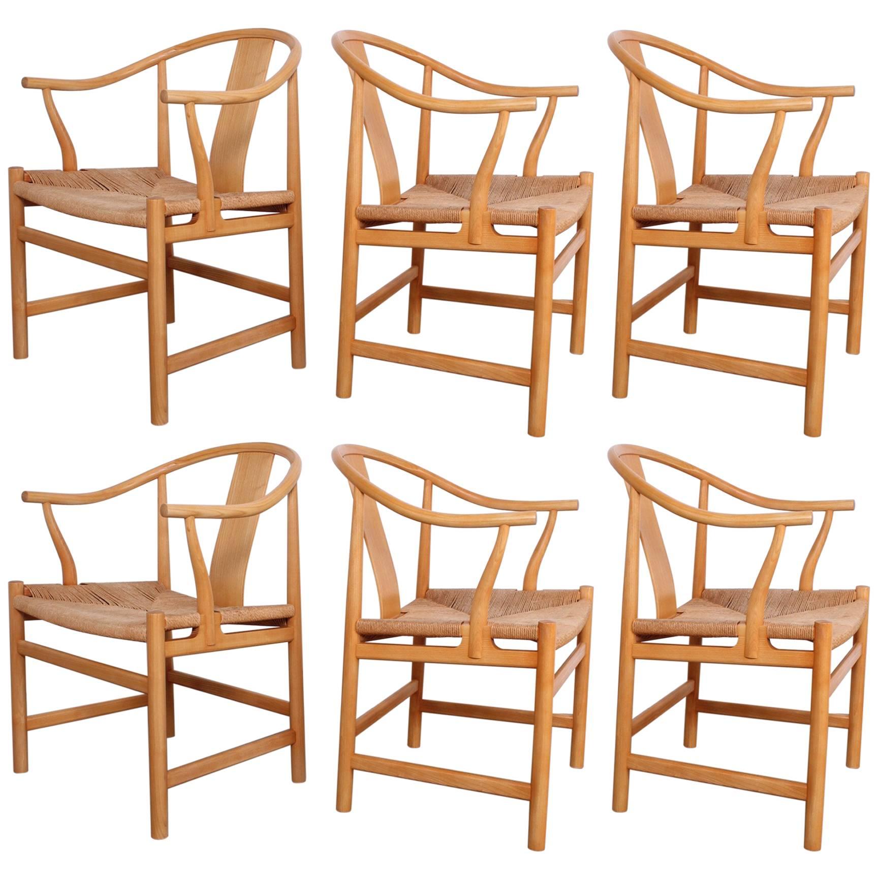 Six Chinese Chairs by Hans Wegner for PP Mobler