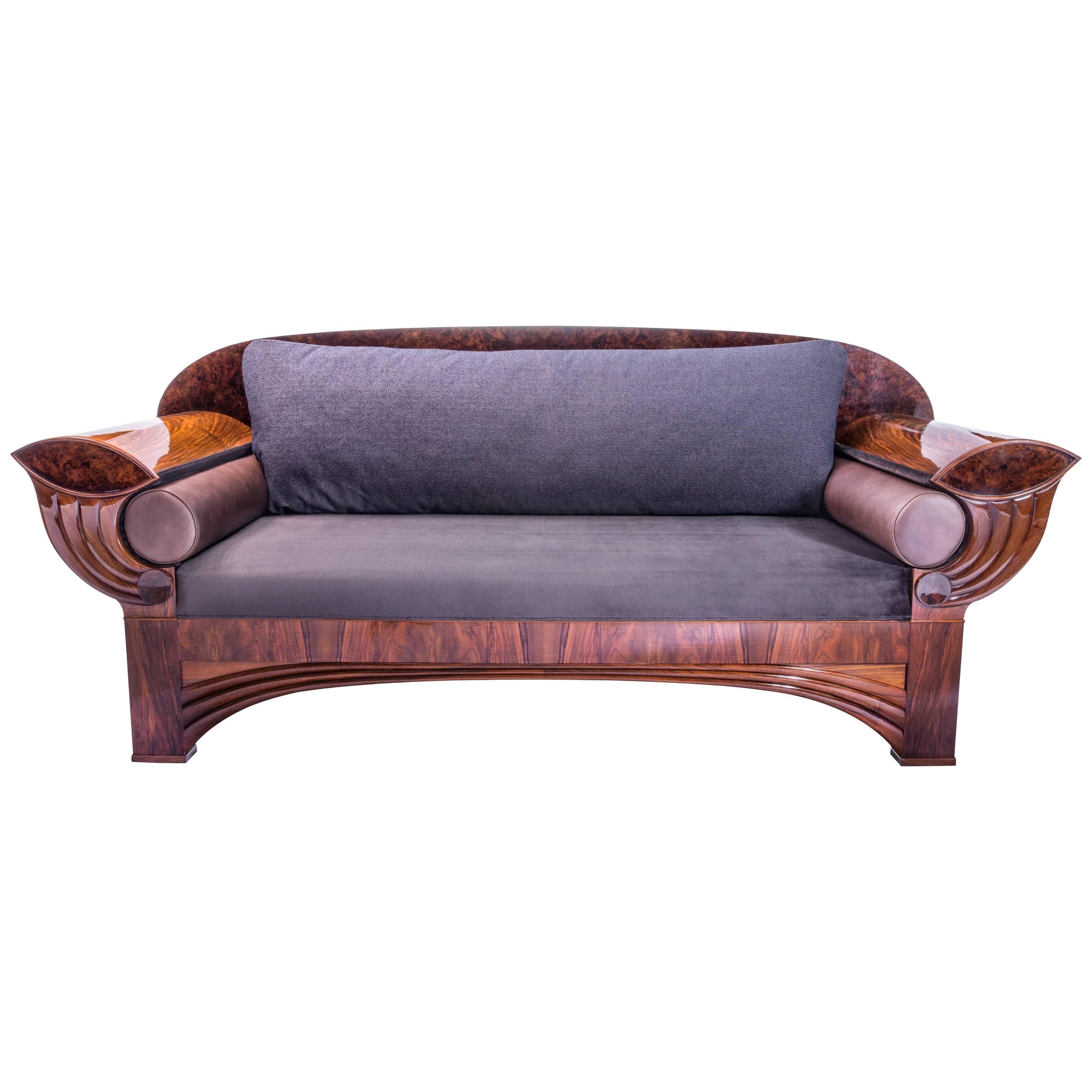 Kongo Sofa, Contemporary Art Deco Influence by Gausbauer Austria For Sale