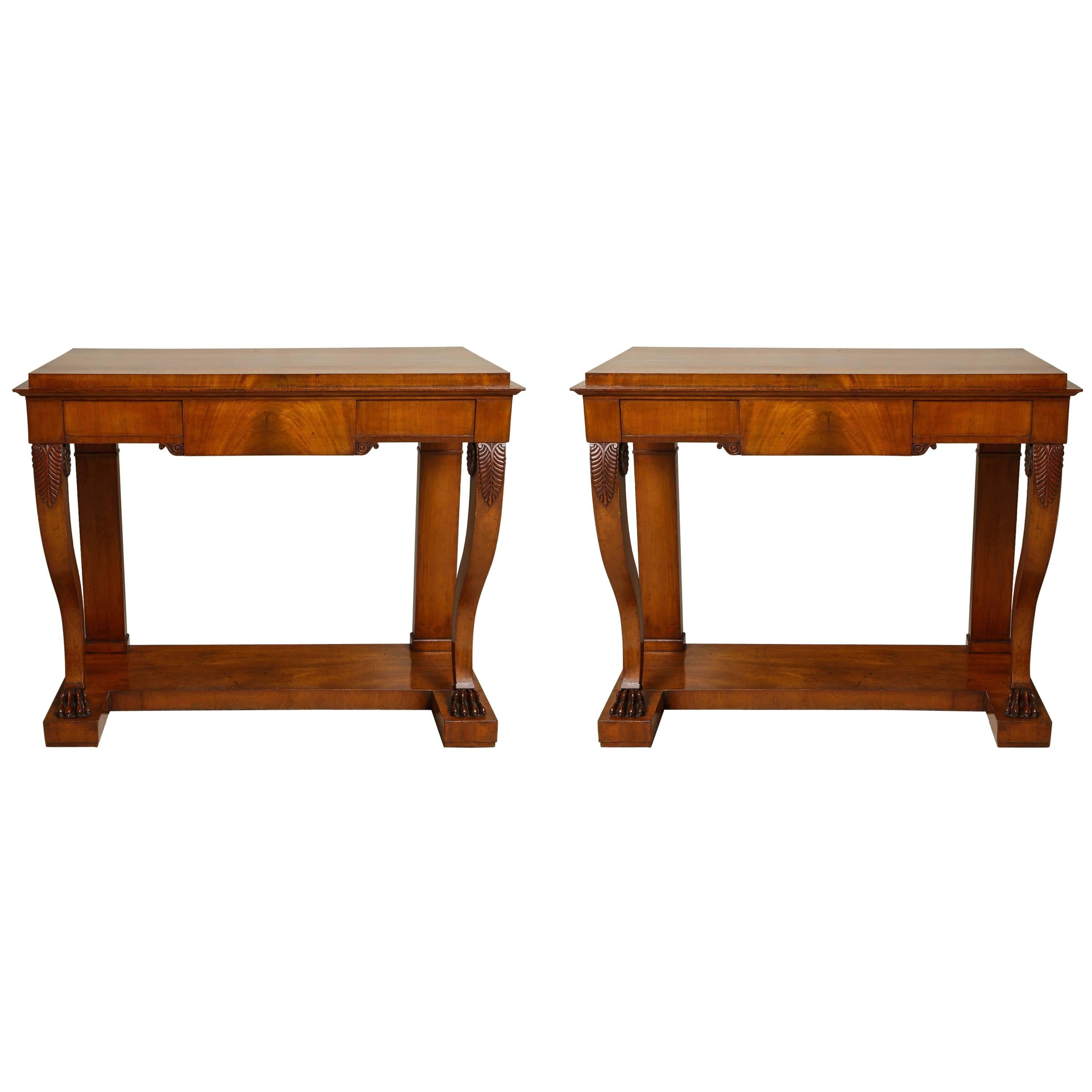 Pair of Gustavian Console Tables