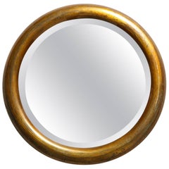 Antique Edwardian Brass Mirror