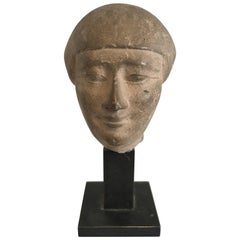 Ancient Mounted Stone Head Found in England