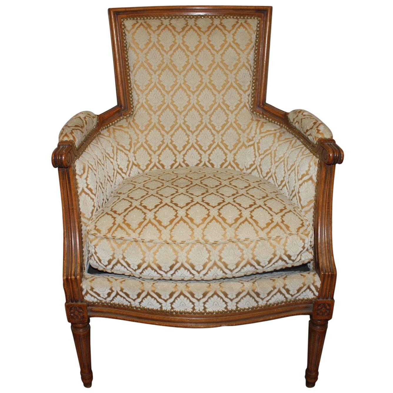 Charming 19th Century French Bergere Chair