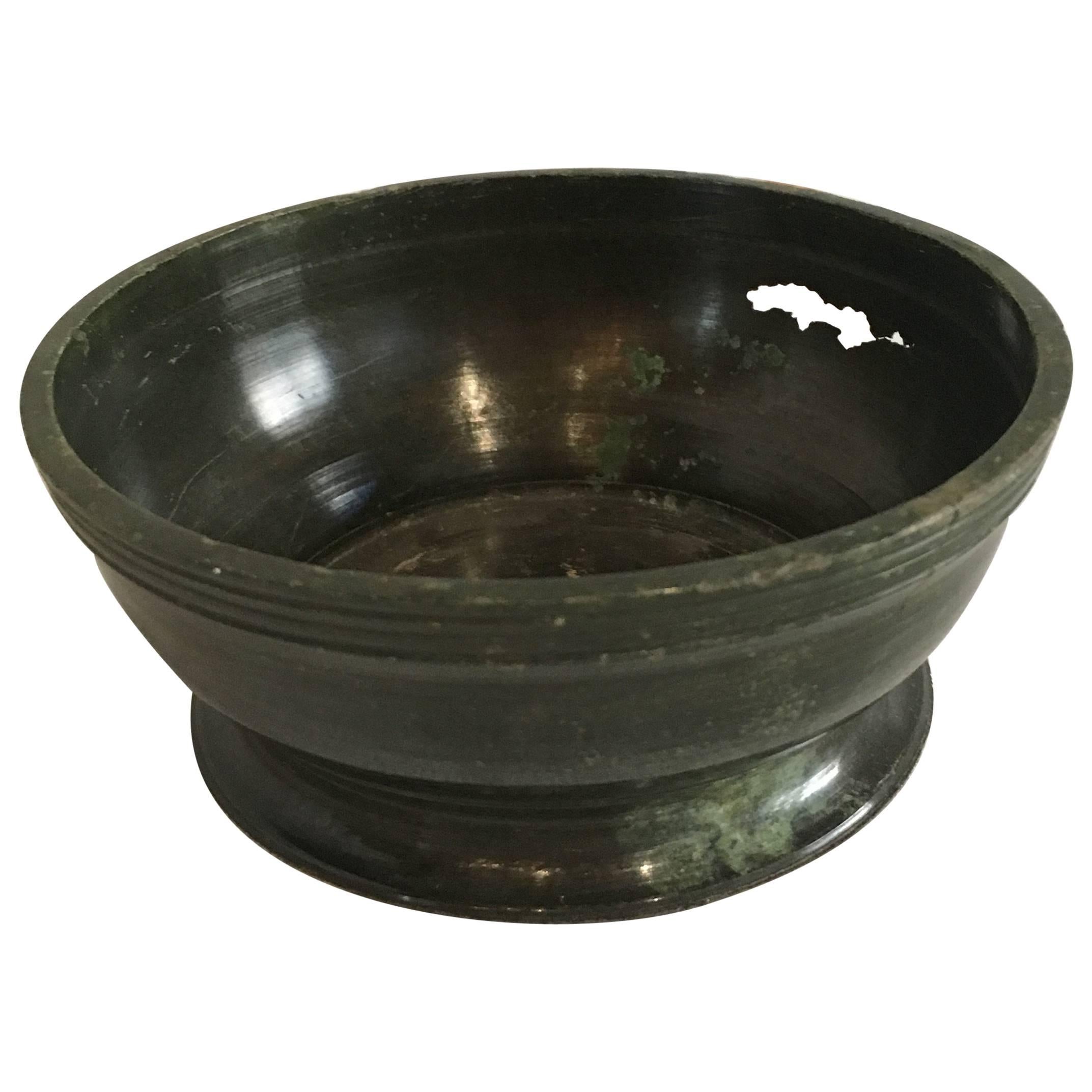17th Century Bronze Temple Offering Bowl Excavated / Central Highlands Vietnam