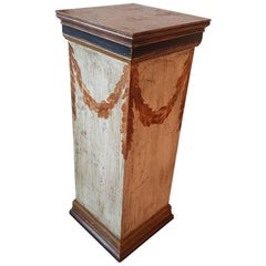 20th Century Hand-Painted Classic Style Wooden Pillar or Column