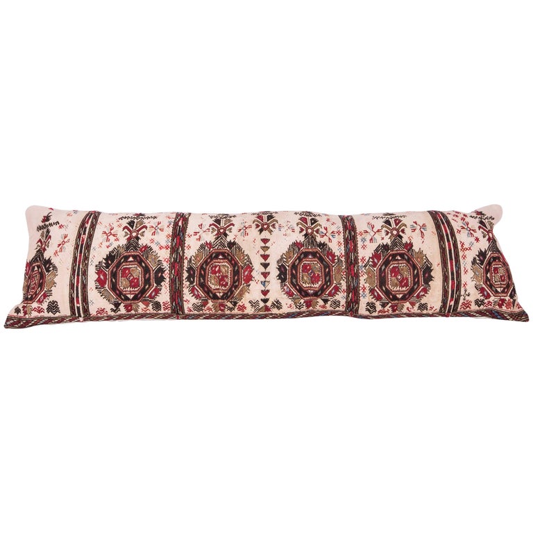 Long Antique Pillow Case Made from a 19th Century Macedonian Greek