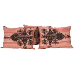 Retro Old Pillow Cases made from a Mid-20th Century Western Anatolian folk Embroidery