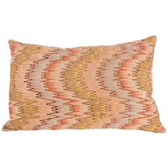 Antique Pillow Made from a 18th-19th Century Italian Bargello Flame Stitch