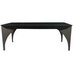 custom steel desk Custom Large One-of-a-kind Modern Table or Desk in Steel and Lacquered Wood