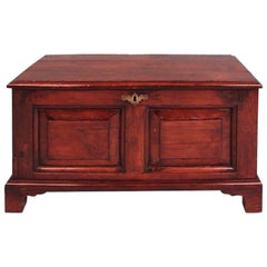 Small Georgian Provincial Panelled Fruitwood Chest