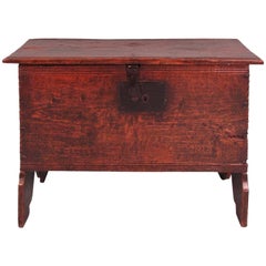 Antique James II Oak Chest of Small Size