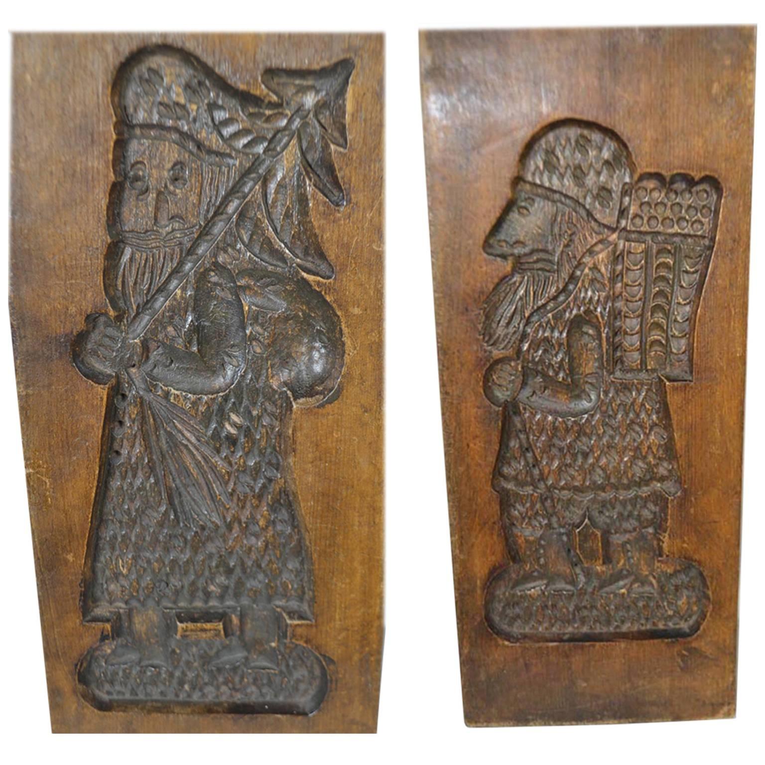 Double-Sided Wooden Gingerbread Mold