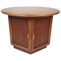 Round Mid-Century Modern End Table by Lane Furniture