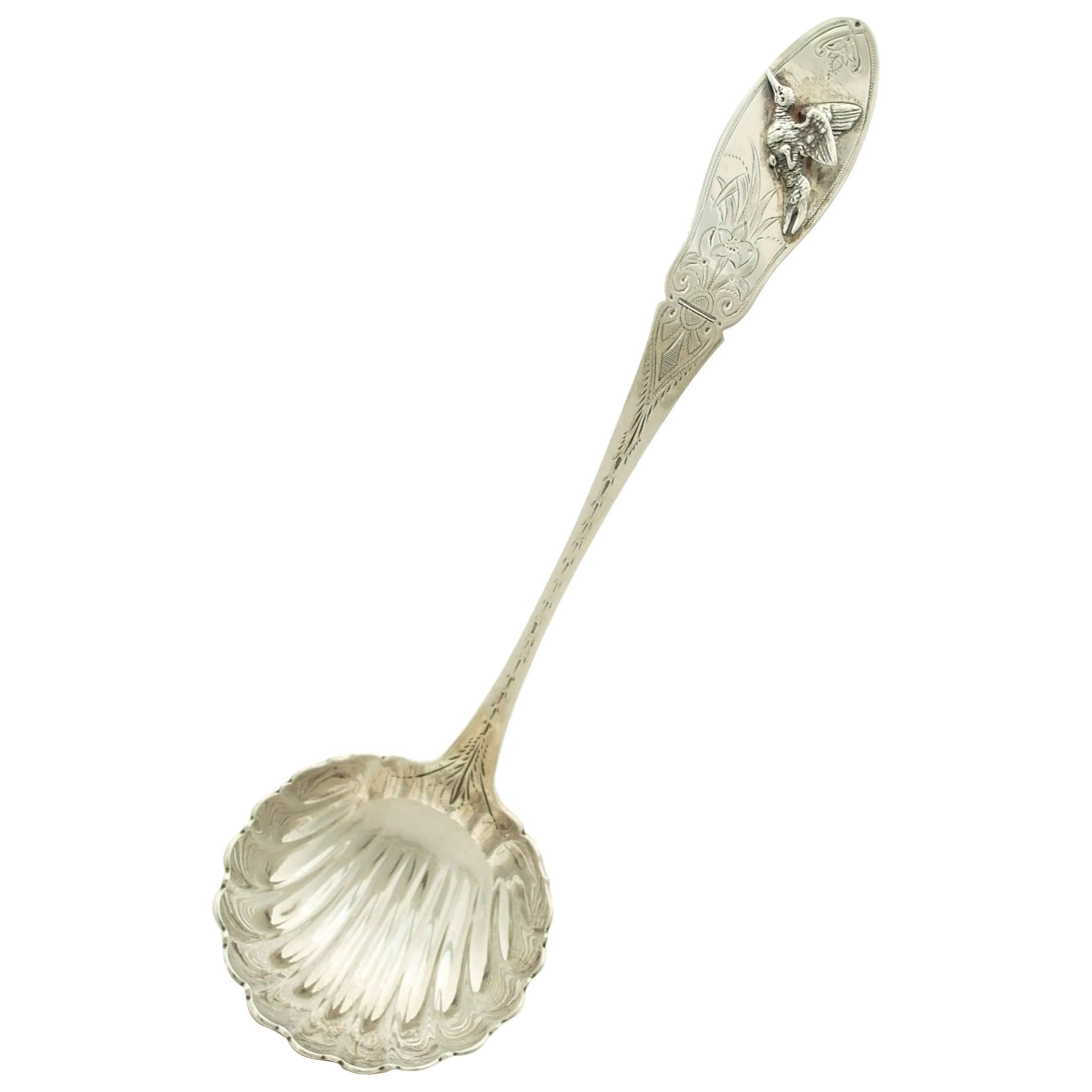 Peter Krider Coin Silver Ladle For Sale