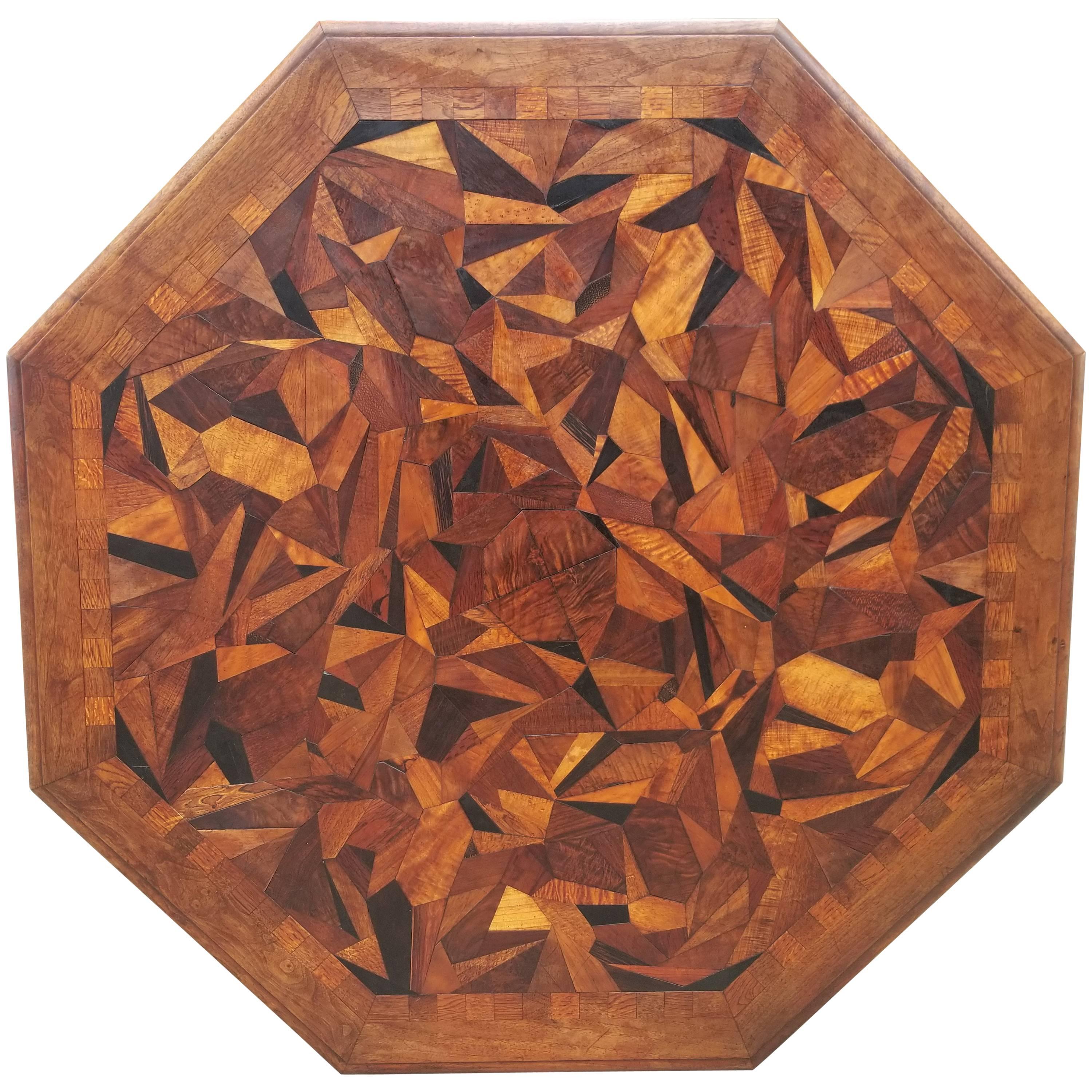 Large Parquetry Octagonal Centre Table