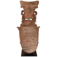 Antique Terracotta Urn, Colombian, Rio Magdalena, 1000 AC