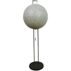 1960s Floor Lamp with Granulate Globe from Germany
