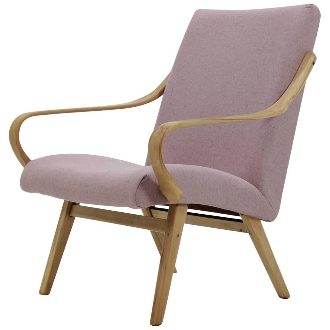 1960 Bentwood Beech Lounge Chair, Czechoslovakia
