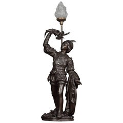 Spelter Figure of a Fisherman