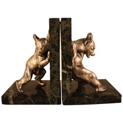 Charles Paillet, 1871-1937, French Bronze Sculpture, Bear Bookends