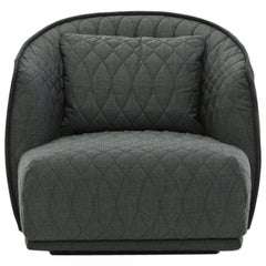 Moroso Redondo Armchair in Tufted Upholstery by Patricia Urquiola