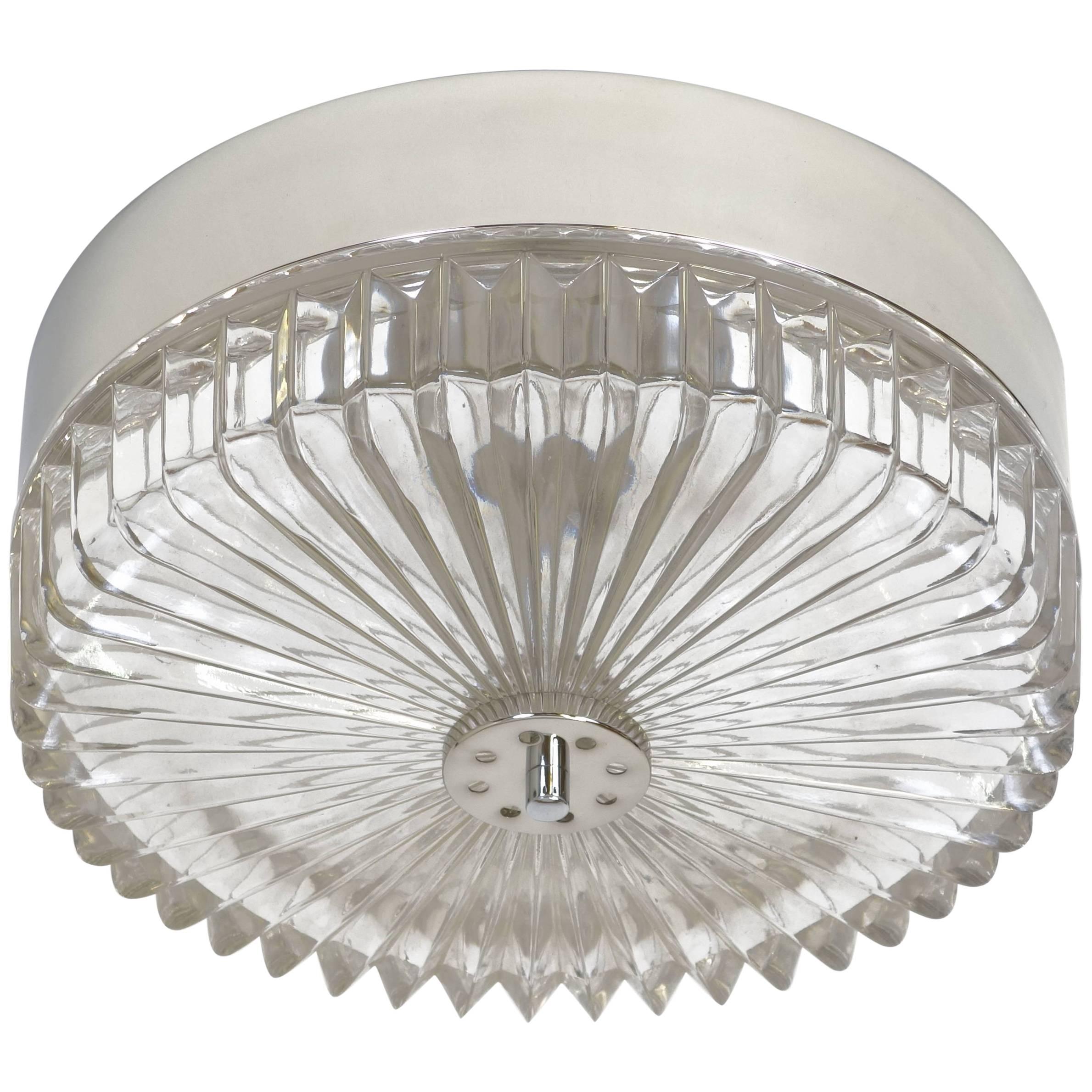 Ceiling Light or Chandelier in the Style of Baccarat Tiffany Sèvres For Sale