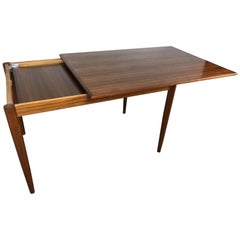 Walnut Dining Table with under Mount Extension Leave by Moreddi