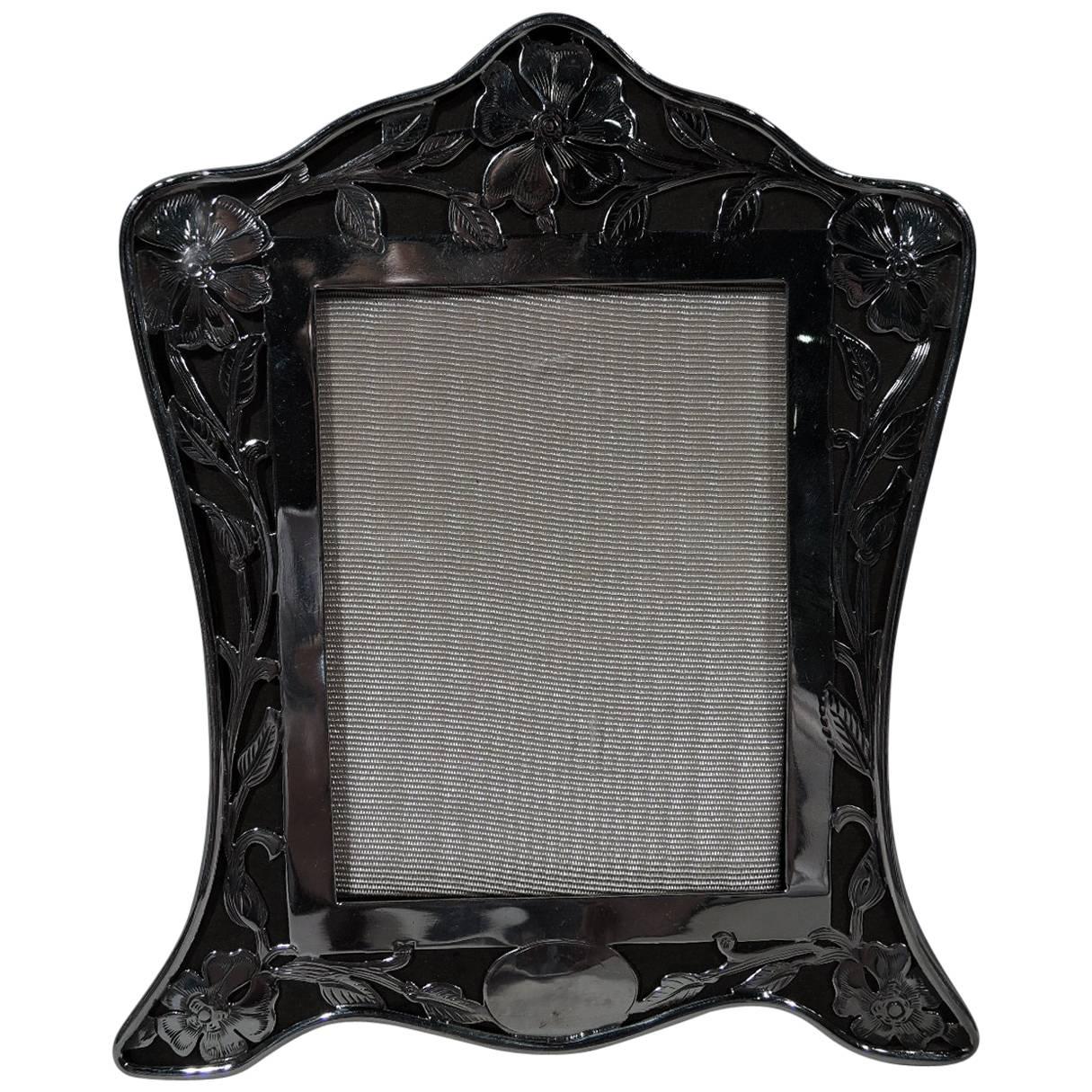 American Art Nouveau Sterling Silver Picture Frame