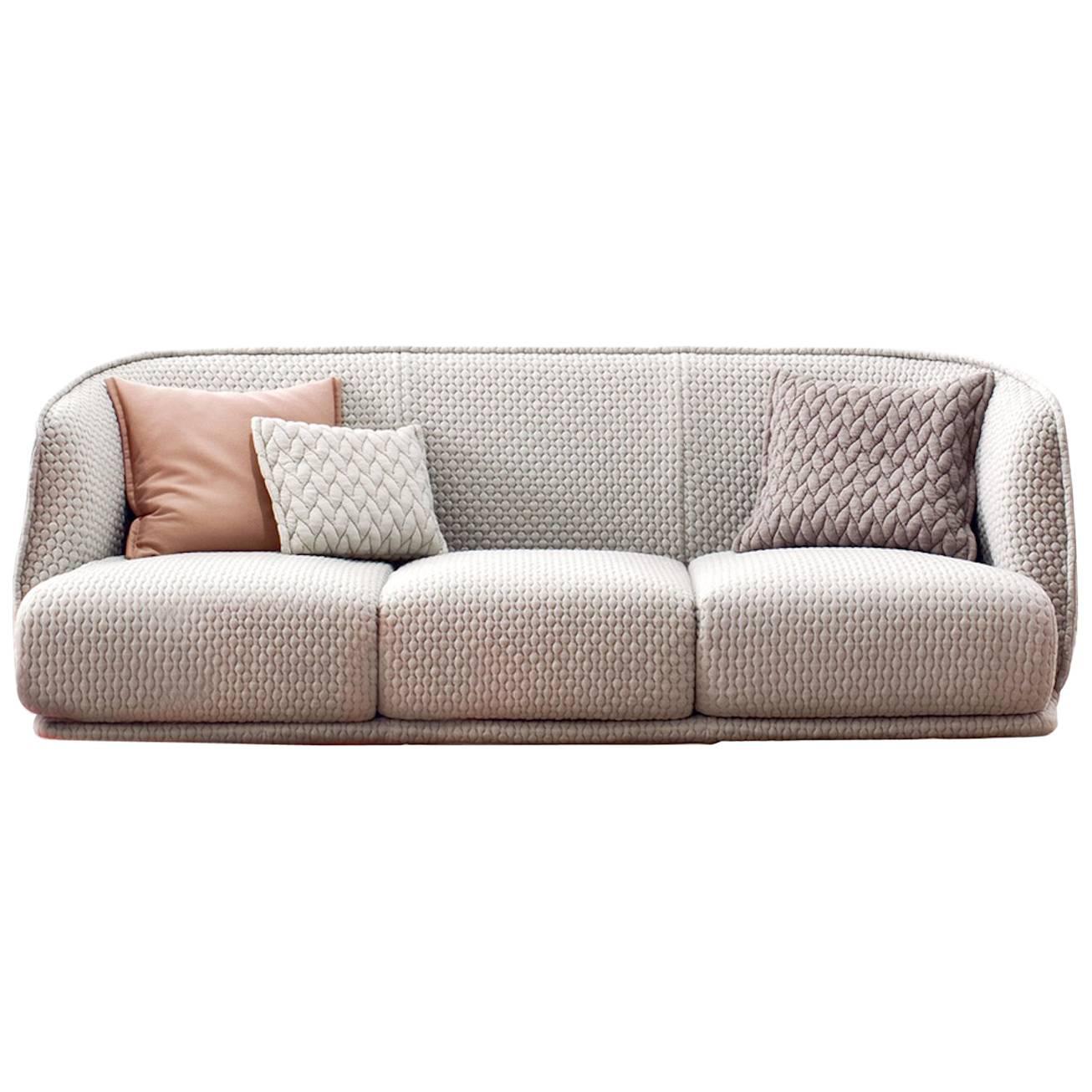Moroso Redondo Three-Seat Sofa in Tufted Upholstery by Patricia Urquiola For Sale