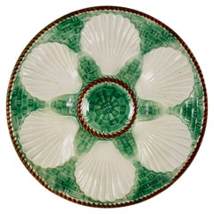 Saint Clément French Basketweave and Rope Bordered Oyster Plate