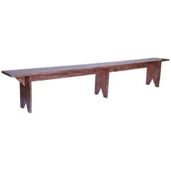 Antique Wooden Bench from France