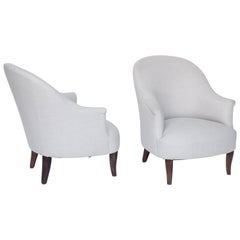 Pair of Upholstered Armchairs from France
